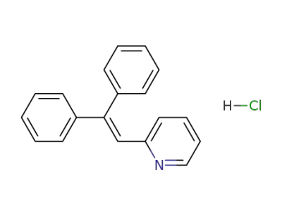 hydrochloride salt of 2-(2,2-diphenylethenyl)pyridine